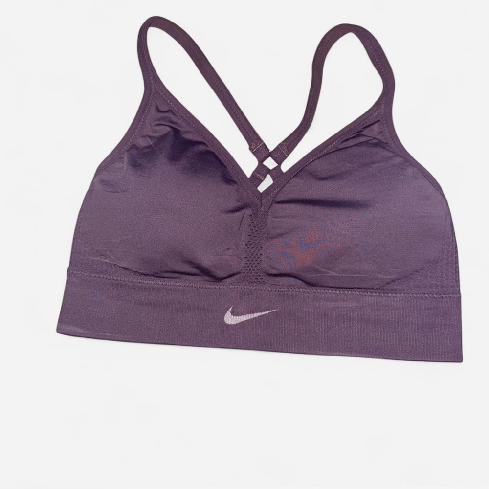 Nike Purple Strappy Seamless Sports Bra